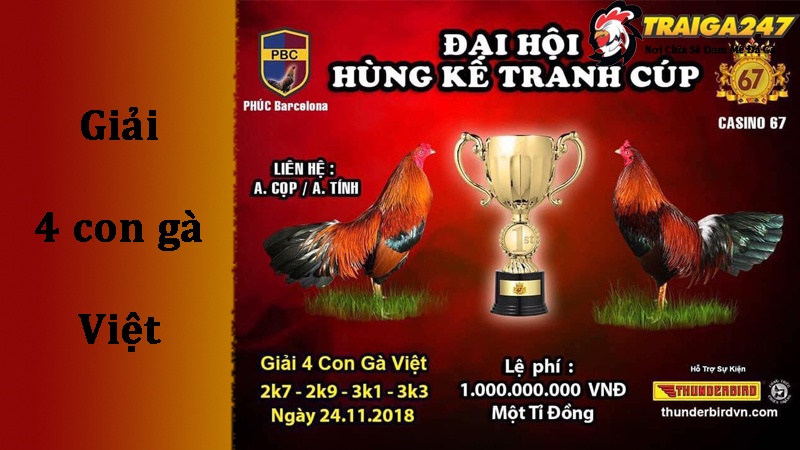 Giới thiệu chung về giải 4 con gà Việt